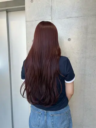 ロング カラー ヘアアレンジ ボブ艶モテカラー🫧 カリンのヘアスタイル