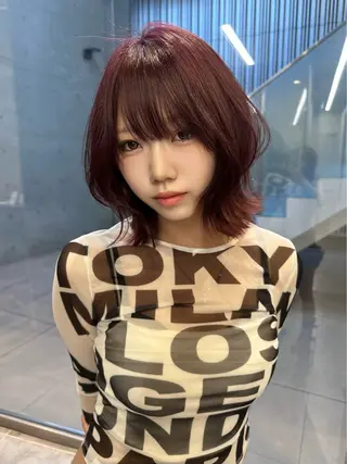 カラー RiA/髪質改善/ レイヤーカットのヘアスタイル