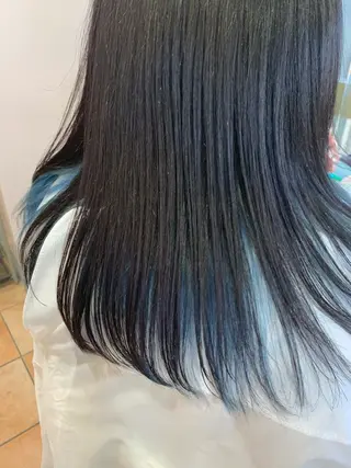 セミロング カラー mimiiy梅田 中崎町ハイトーンのヘアスタイル