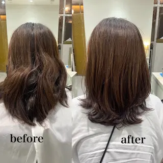 セミロング パーソナルカラー/ 似合わせ/山村さらのヘアスタイル