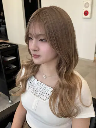ロング カラー エクステ/透明感 韓国ヘア/KENTAのヘアスタイル