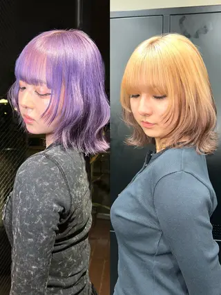ミディアム 鈴木 華奈のヘアスタイル