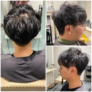 メンズ 中尾 未来/艶カラー /カットモデルのヘアスタイル