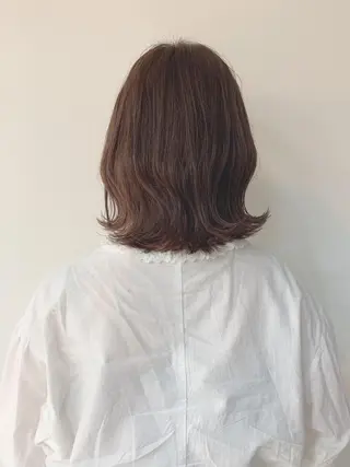 ミディアム カラー なりたいが叶う ながしまじゅんきのヘアスタイル