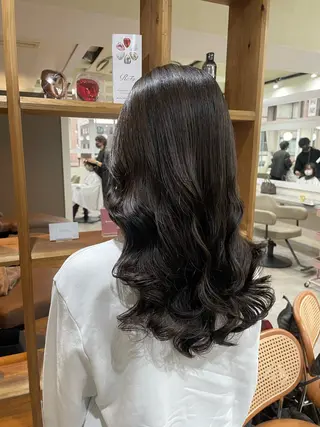 ロング パーマ 韓国風パーマ/ヘア セット/店長みづきのヘアスタイル