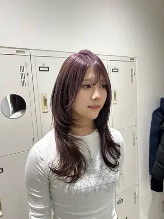 ロング カラー ピンクカラー🎀/ ミルクティー🍼花音のヘアスタイル