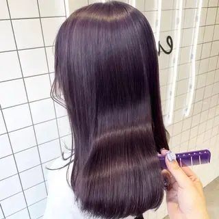 ロング カラー パーマ ヘアアレンジ メンズ mona/ ストレートスタイル✨のヘアスタイル