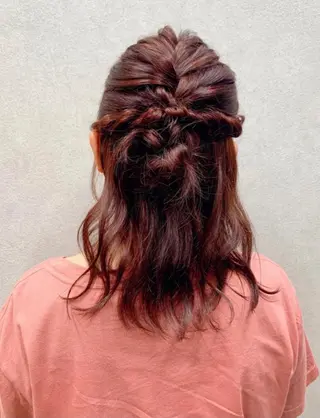 セミロング カラー ヘアアレンジ 似合わせカット/ 艶カラー/いらみなのヘアスタイル