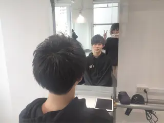 メンズ BABY 艶髪暗髪ヘア💖達人のヘアスタイル