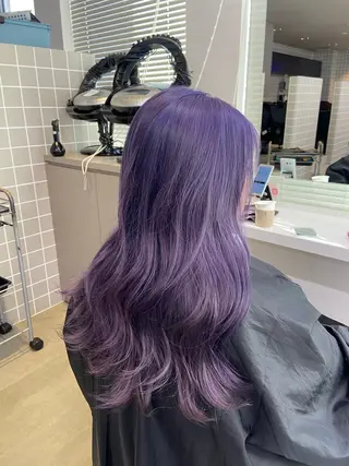 ロング カラー ヘアアレンジ flammeum所属・ハイトーン/ボブ /misakiのヘアスタイル