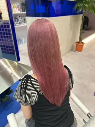 セミロング カラー ミルクティーベージュ /sara💛のヘアスタイル