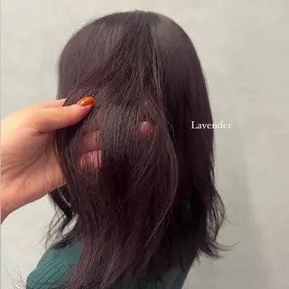 ミディアム Mirai/ 艶カラー/暖色カラーのヘアスタイル