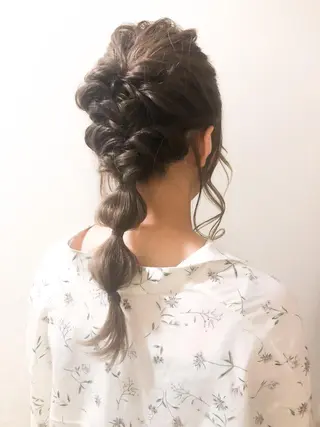 ロング ヘアアレンジ 🌟透明感カラー🤍 🩵🌟金子直美🧸のヘアスタイル