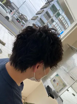 パーマ メンズ 髪質改善美容室bokuno町田店所属・メンズ＆髪質改善縮毛 矯正【平山🔥拓哉】のヘアスタイル