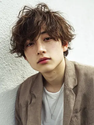 ショート メンズ アレンジ/新宿 透明感カラー/ヤノのヘアスタイル