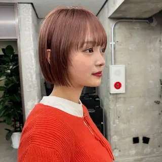 ショート カラー 艶髪／レイヤー／ 透明感🎀／MARIのヘアスタイル