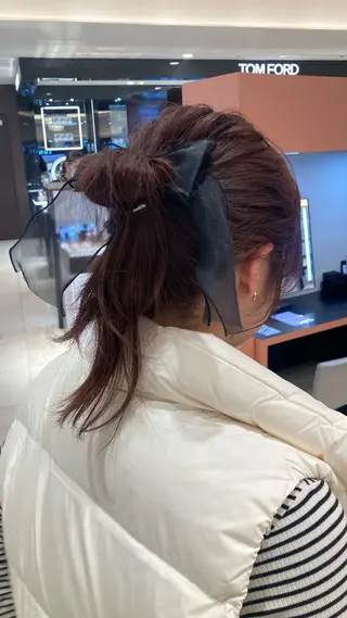 ロング カラー たかなみ りなのヘアスタイル