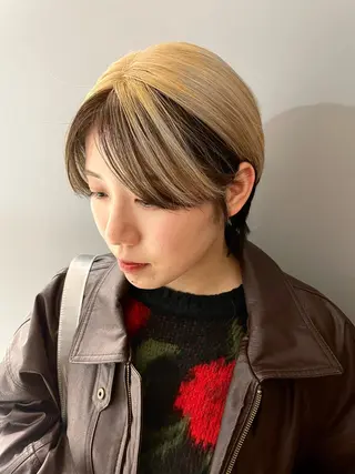 ショート カラー メンズ パーソナルカラー合わ せたカラー🤍なつみのヘアスタイル