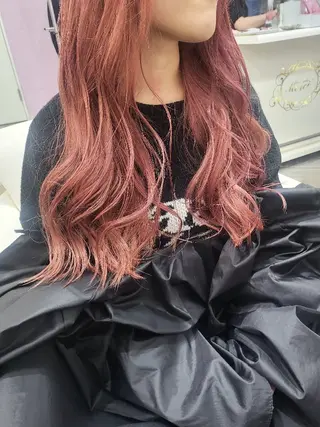 ロング カラー ヘアアレンジ ナカシマ  アユミのヘアスタイル