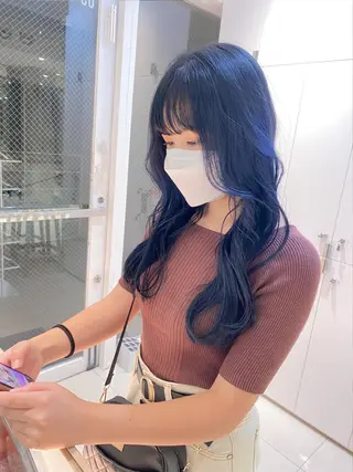 セミロング カラー ヘアアレンジ 赤み消しグレージュ 🫒reonのヘアスタイル