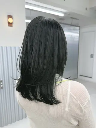ミディアム カラー 表参道/赤み無し 透明感 colorのヘアスタイル