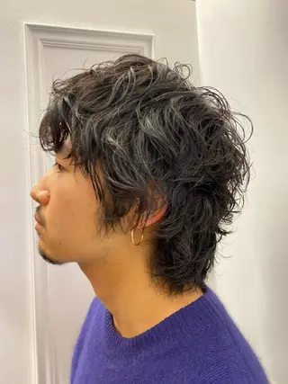 パーマ メンズ 似合わせカット /パーマ岡本淳平のヘアスタイル