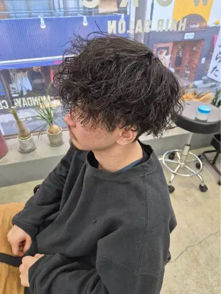 ショート パーマ メンズ メンズ専門サロン wokeのヘアスタイル
