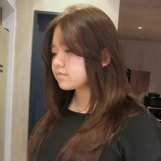 ロング カラー レイヤー/艶カラー /yuan⟡.·のヘアスタイル