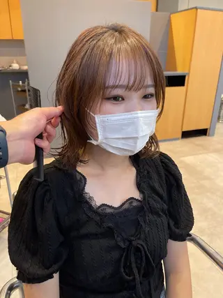 ミディアム カラー パーマ 石原圭悟 /ショート/艶カラーのヘアスタイル