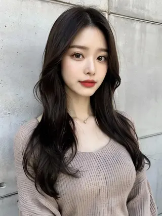 セミロング 髪質改善🇰🇷 レイヤーカット/梅田のヘアスタイル