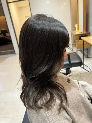 セミロング 韓国ヘア🇰🇷 増田夏希のヘアスタイル