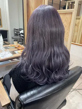 ロング sherry【シェリー】所属・miho 大国町 柔らかハイトーン💛のヘアスタイル