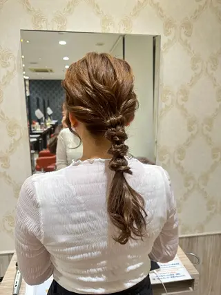 ヘアアレンジ 大口 楓のヘアスタイル