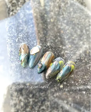 ネイル arm in arm ︎✿Yamamotoのマツエク・マツパデザイン