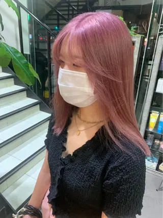 ロング カラー 韓国🩶Y2Kネイル 💫くれはのネイルデザイン