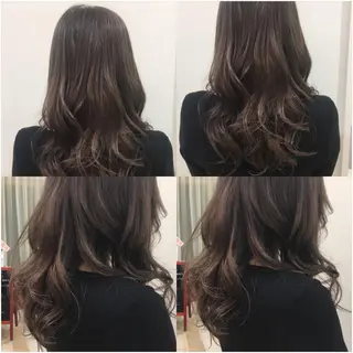 ロング カラー パーマ ヘアアレンジ 代表🎀 ふわモテ愛 され髪🩷yumiのヘアスタイル