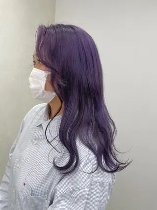 ロング カラー 飯塚 青空のヘアスタイル