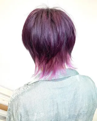 カラー fumikaブリーチ /ウルフのヘアスタイル