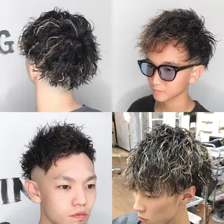 メンズ エクステ・髪質改善・ ブリーチ・吉田大介のヘアスタイル