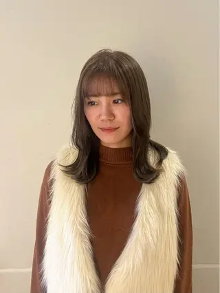 ミディアム ヘアアレンジ みわ/博多 ブリーチ/メンズヘアのヘアスタイル