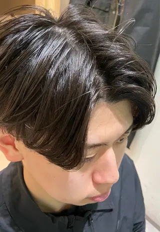 ショート パーマ メンズ 骨格整形カット/ ショート✂️堀夢哉のヘアスタイル