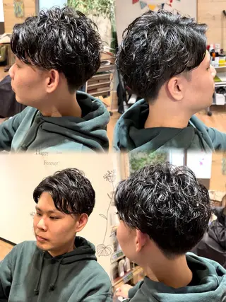 ショート パーマ ✨ショート/ボブ 縮毛矯正✨アキラのヘアスタイル