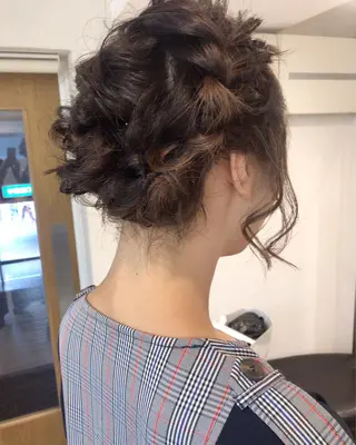 ショート ヘアアレンジ Click所属・クニモトハルナ ボブ/柔らかカラーのヘアスタイル