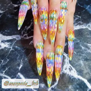 ロング ネイル クロキ 。のネイルデザイン