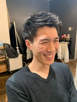 ショート メンズ ボブ指名No.1/ ボブパーマ/ユキのヘアスタイル