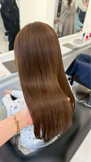 ロング カラー ParveMix 楠本結菜のヘアスタイル