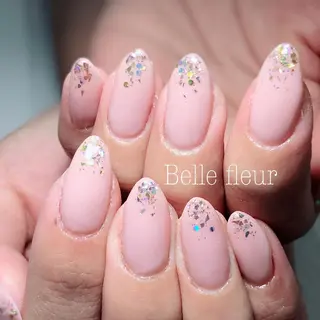 セミロング ネイル Belle fleurのネイルデザイン