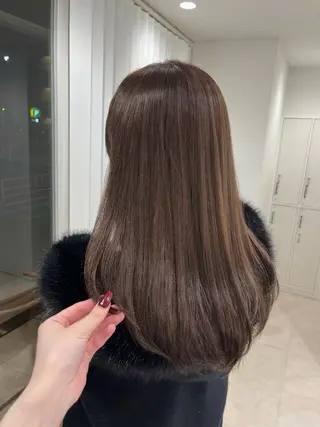 カラー ひなこ♡艶カラー/ ベージュ🤍透明感のヘアスタイル