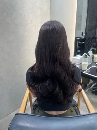 ロング カラー パーマ 韓国ヘア/韓国風 パーマ/kazueのヘアスタイル