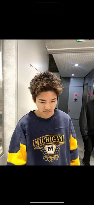 ショート パーマ メンズ メンズ特化⚡️パーマ テッタのヘアスタイル